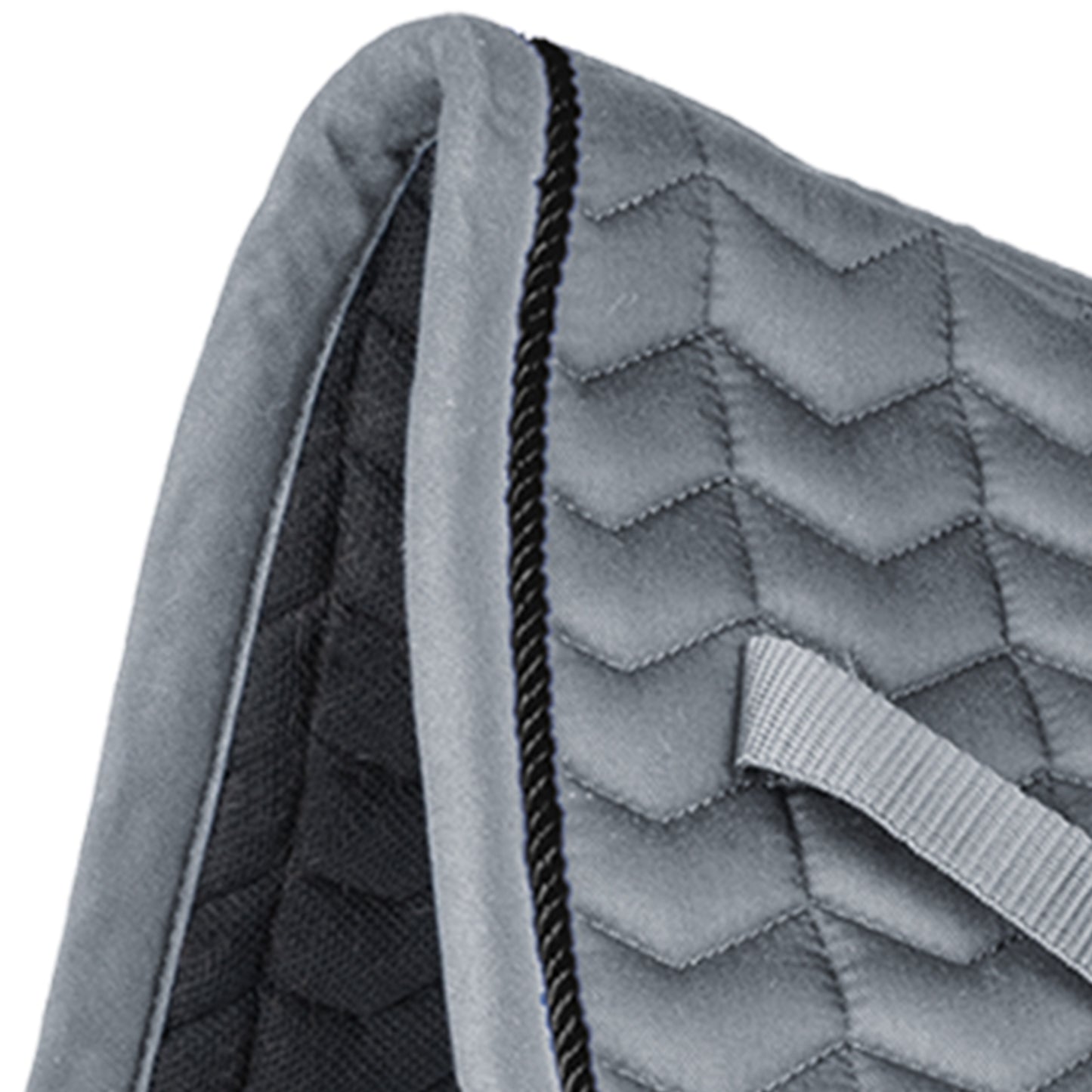 Waldhausen saddle pad Classic grå/sort, D 2