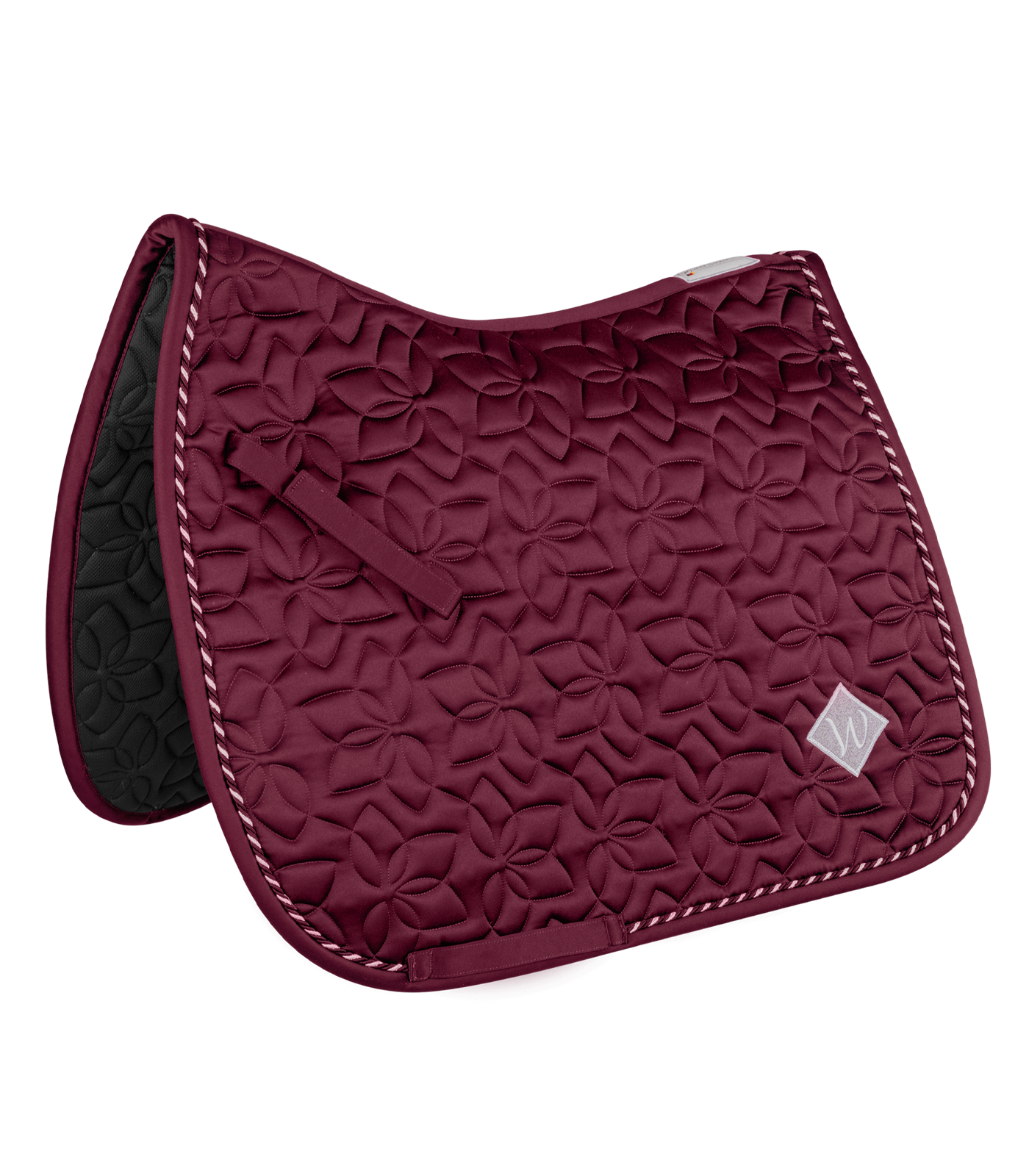 Waldhausen saddle pad Marseille, fløjl rød, D 1