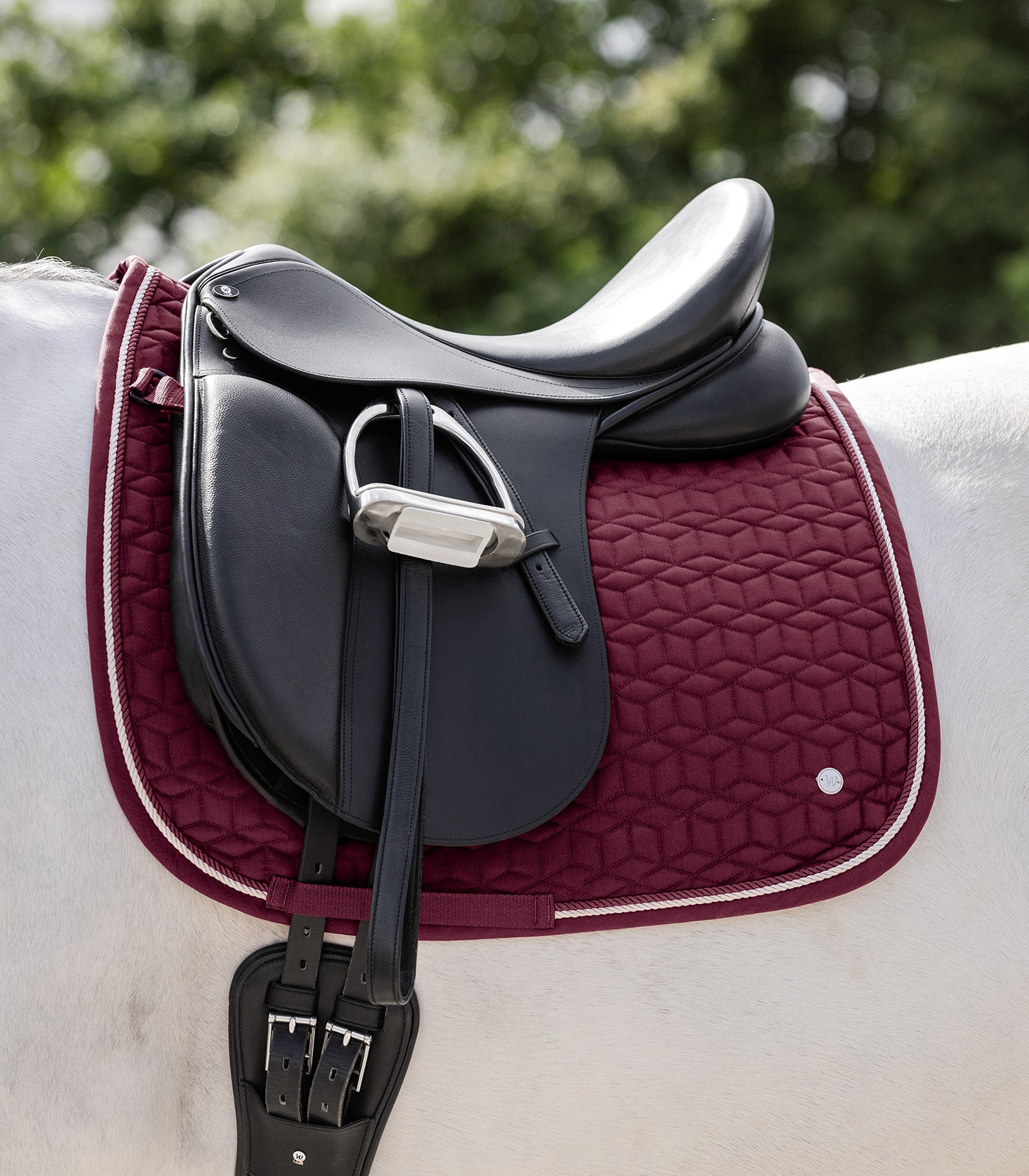 Waldhausen Saddle Pad Philadelphia, fløjl rød, D 2