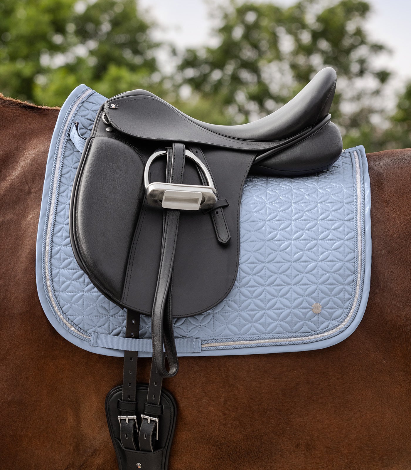 Waldhausen Saddle Pad Rom, pastel blå, AP 4