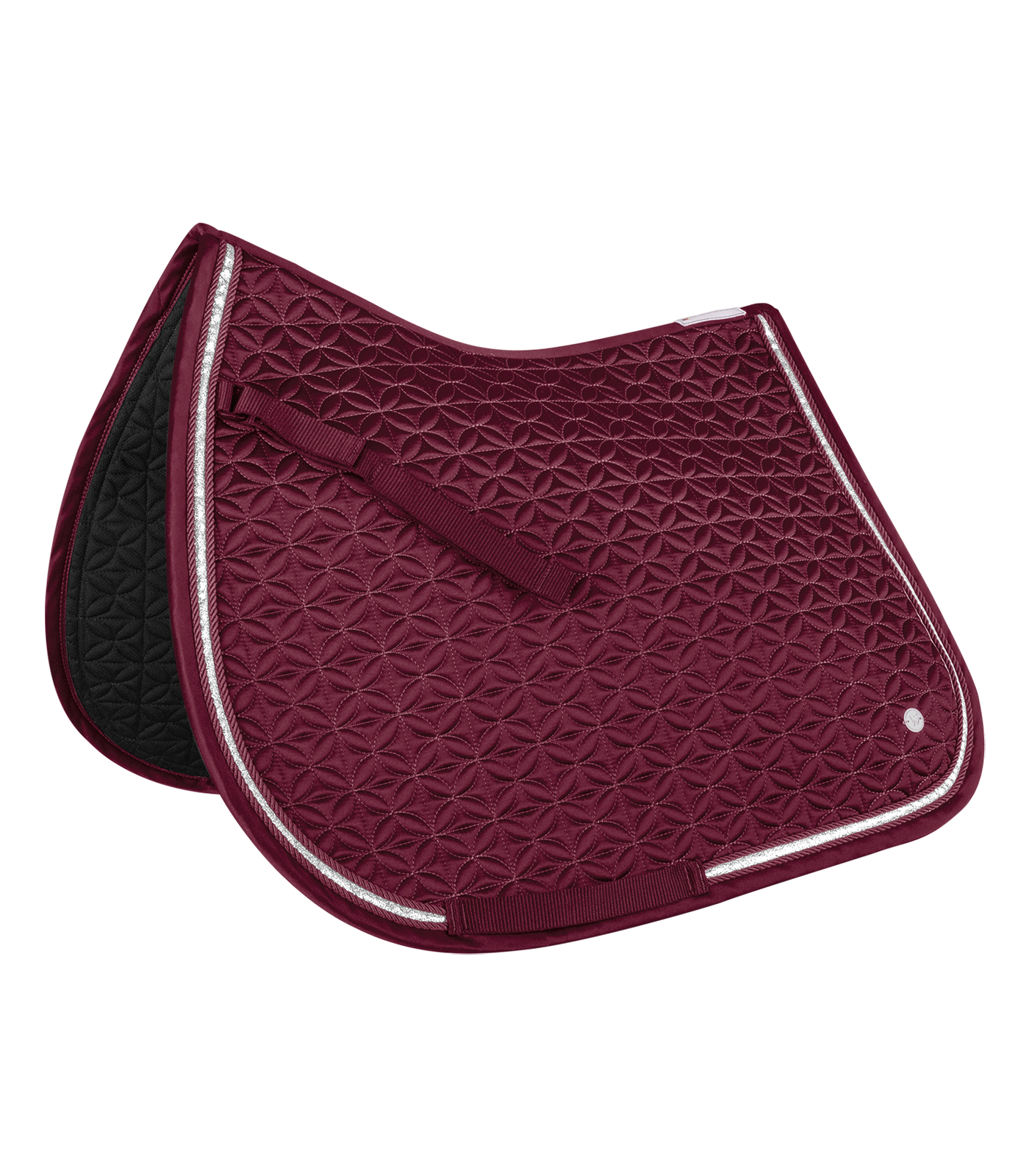 Waldhausen Saddle Pad Rom, fløjl rød, D 4