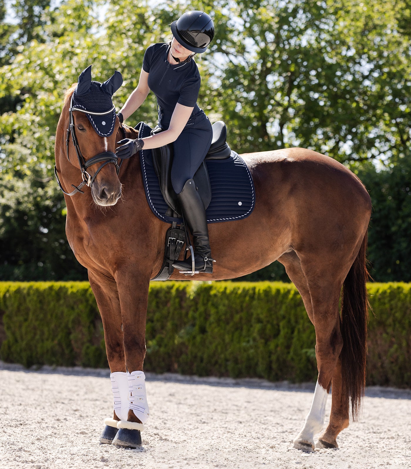 Waldhausen Saddle Pad Riga, natblå, D 2