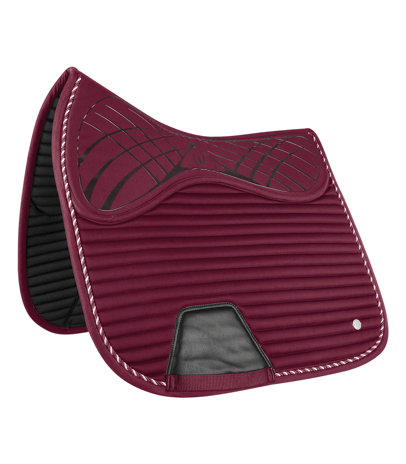 Waldhausen Saddle Pad Riga, fløjl rød, D 1
