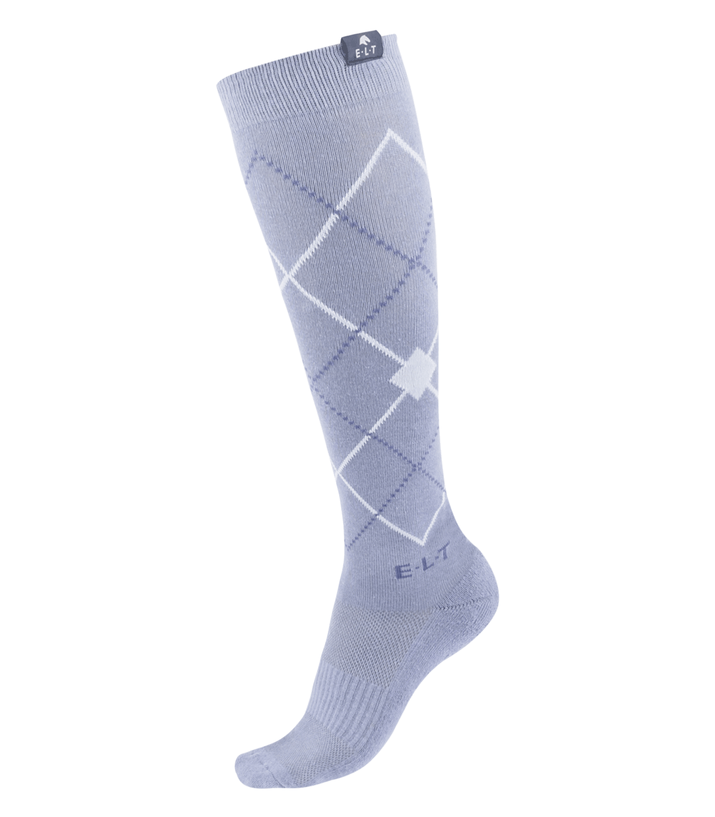 ELT Argyle Riding Socks - Blågrå 5