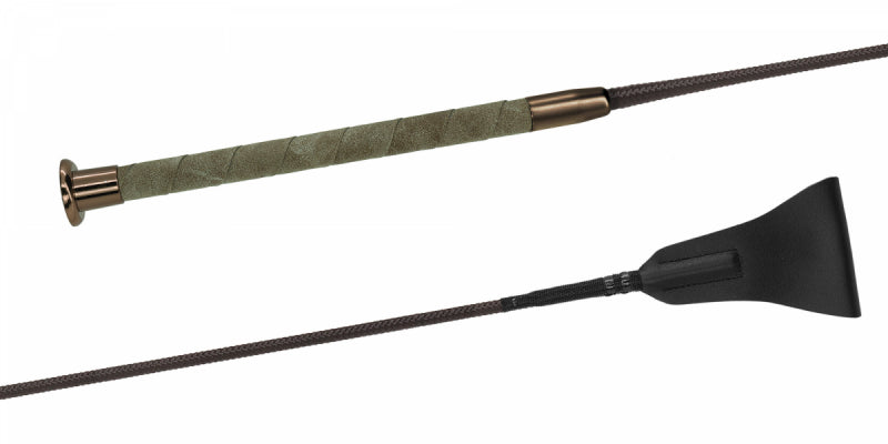 Fleck springpisk softtex grip - brun