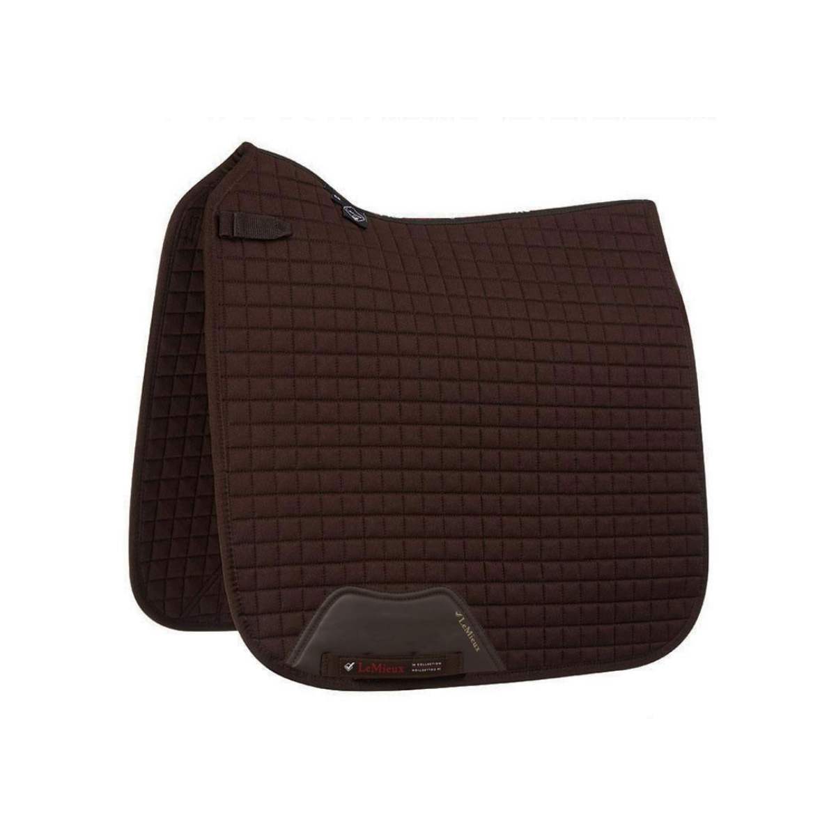 LeMieux Suede Square dressurunderlag, brown 1