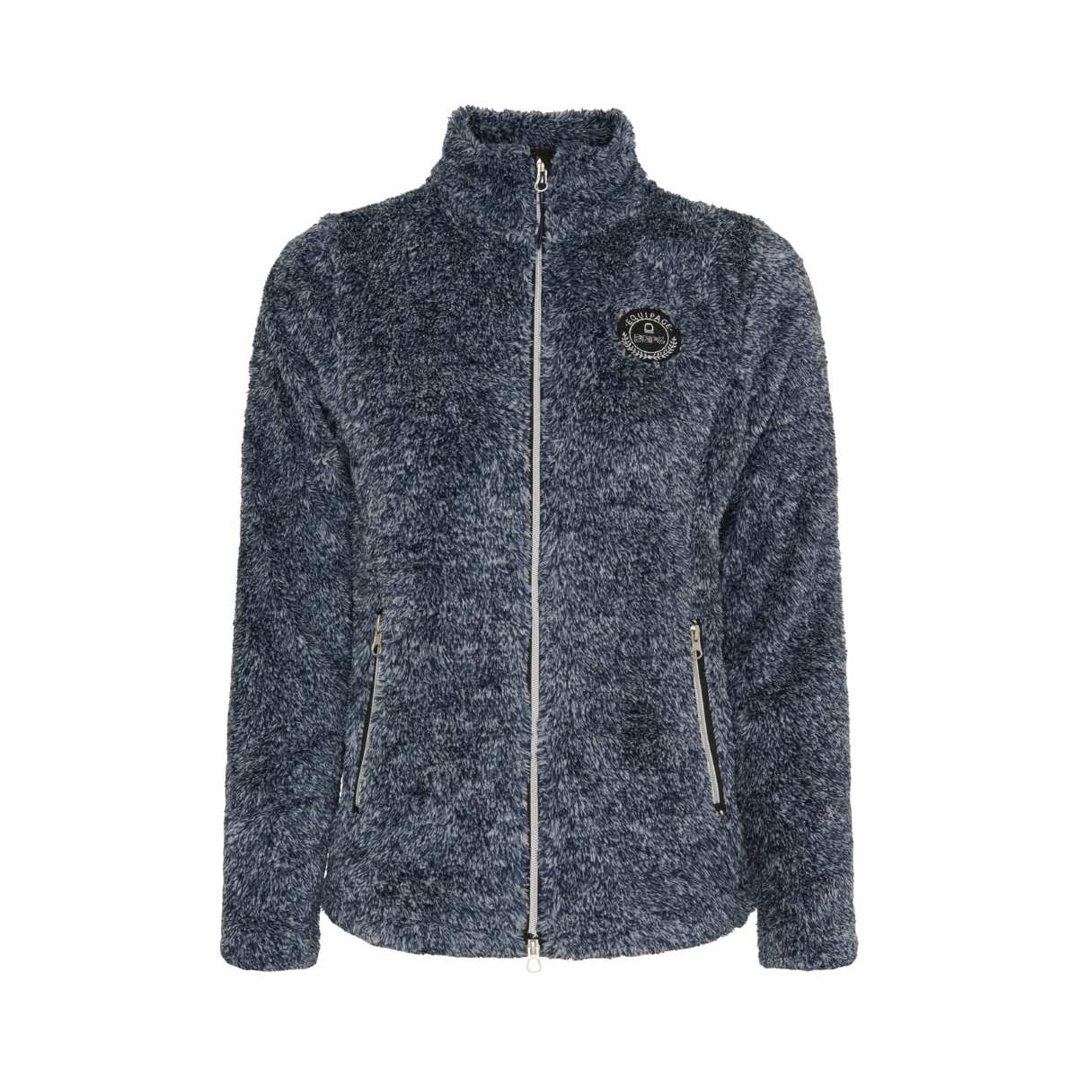 Equipage Miles Zip cardigan, Blue Fog 1