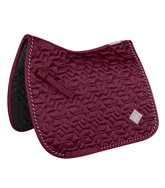 Waldhausen saddle pad Marseille, fløjl rød, D 1