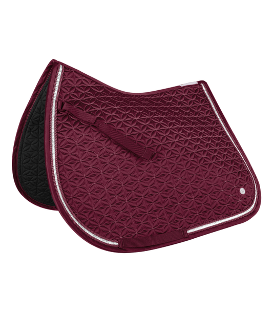 Waldhausen Saddle Pad Rom, fløjl rød, D 4