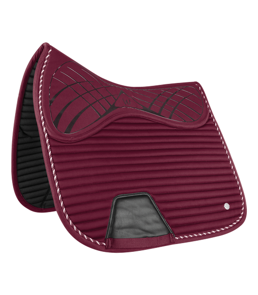 Waldhausen Saddle Pad Riga, fløjl rød, D 1