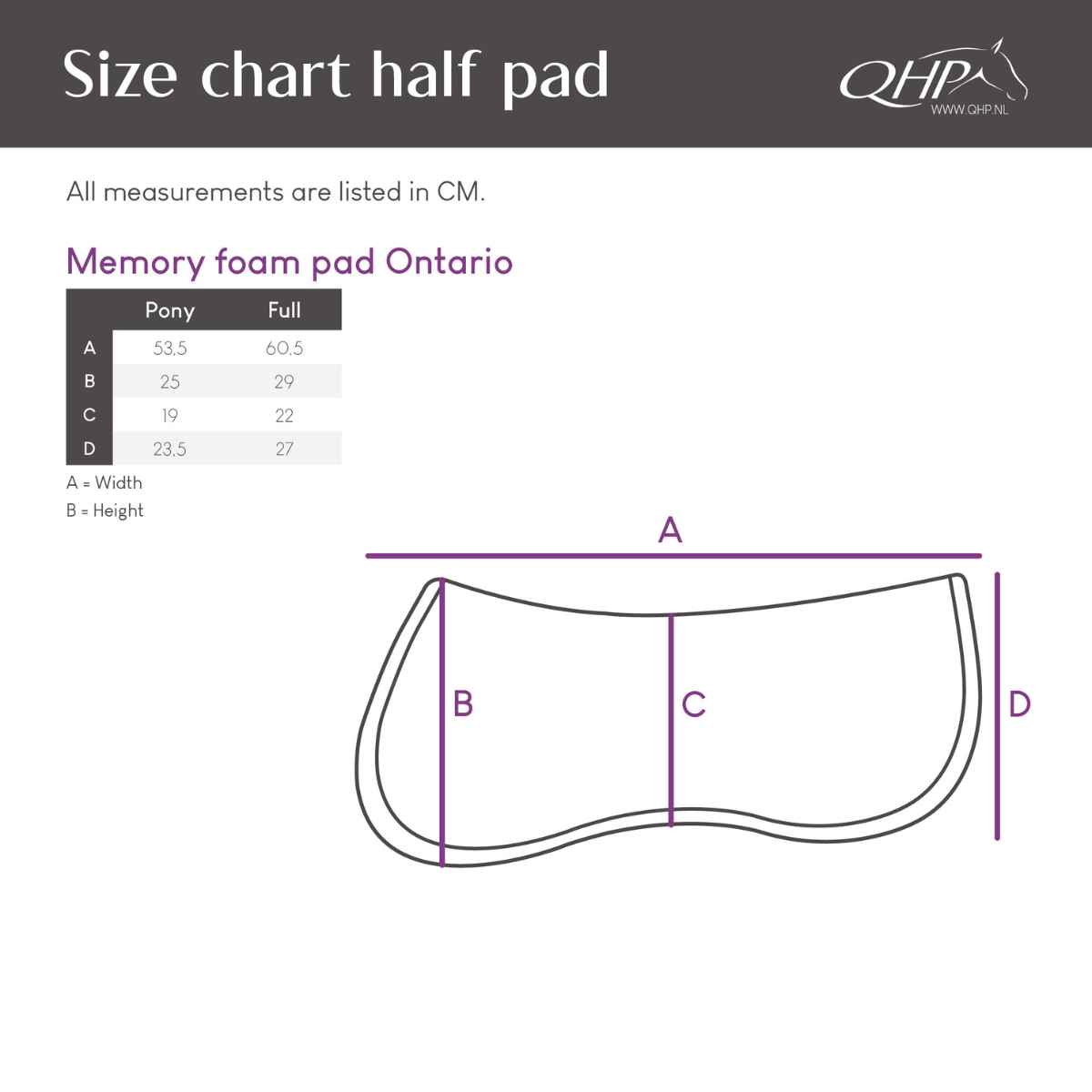 QHP  Ontario Pad m. memory foam, flere farver 3