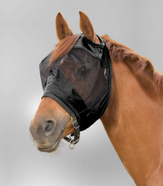 Waldhausen PREMIUM Fly Maske uden ørebeskyttelse - Sort 5