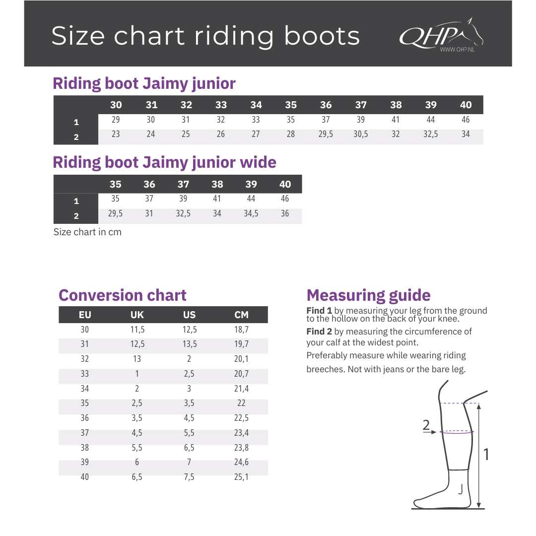 QHP Jaimy Wide junior ridestøvler 4