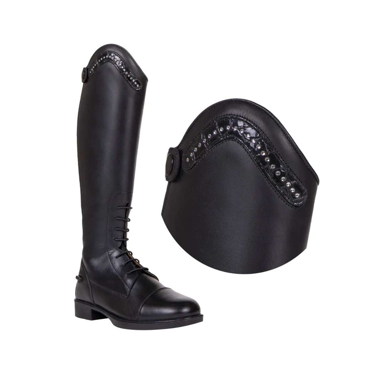 QHP Jaimy Croco Shine støvletop 1