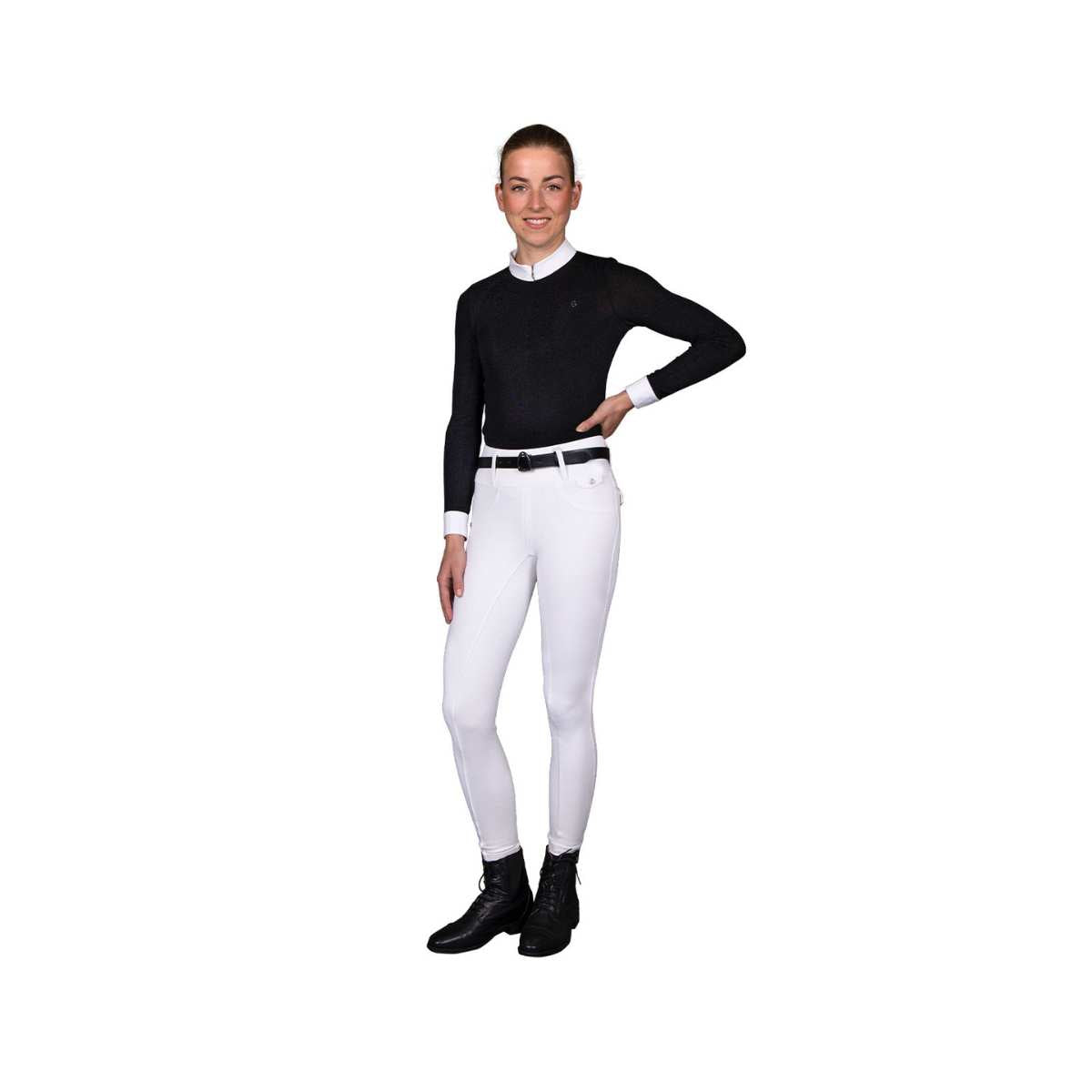 QHP Juliet vinter ridetights, hvid 5