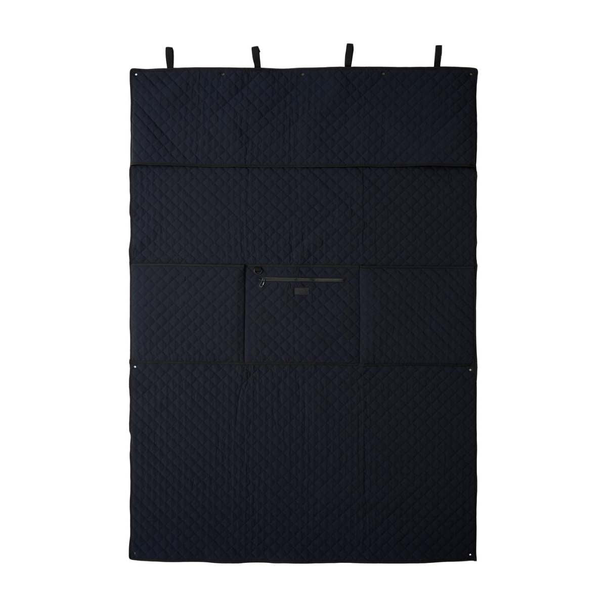 Catago Quiltet boksgardin, sort 1