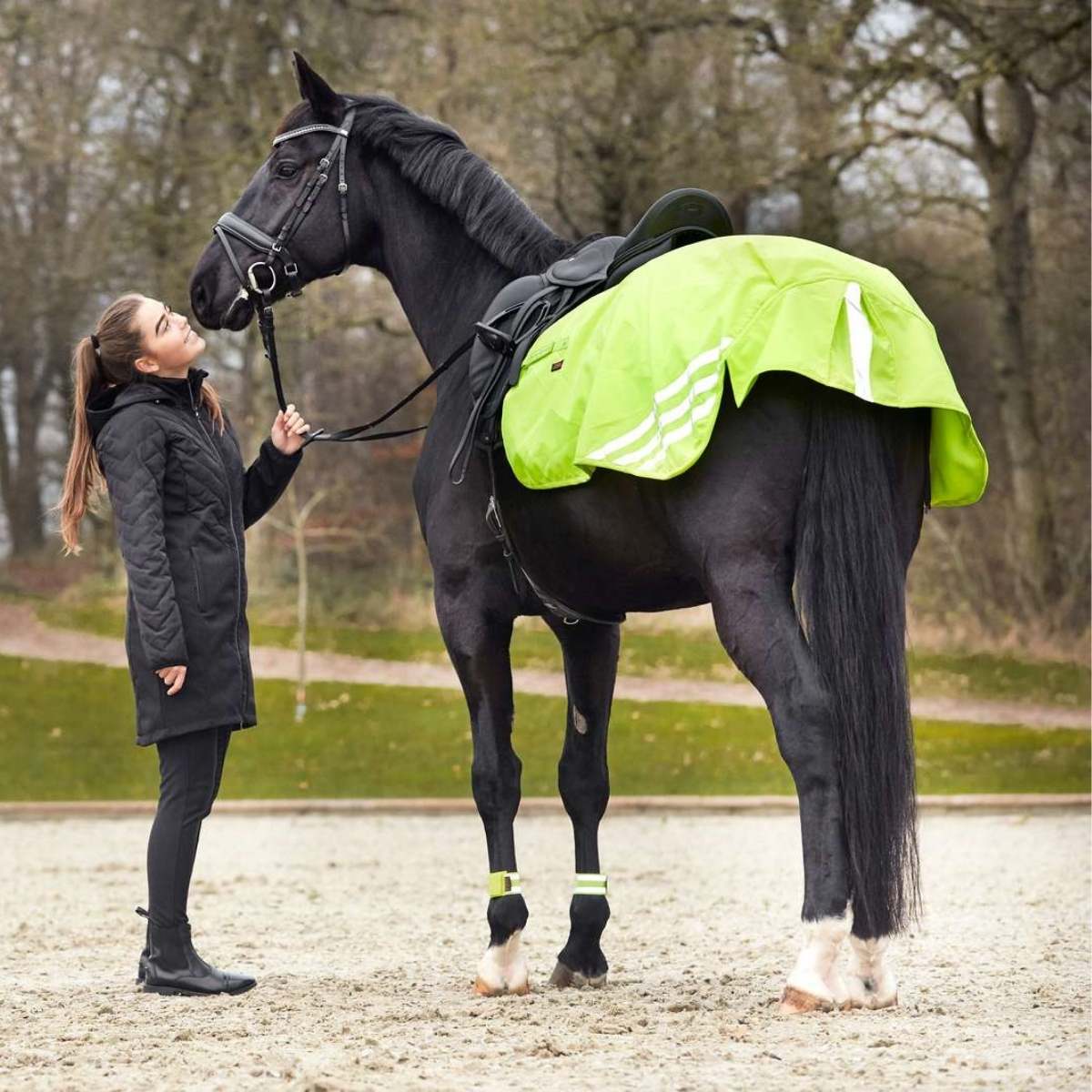 HorseGuard Judy refleks lændedækken, gul 2