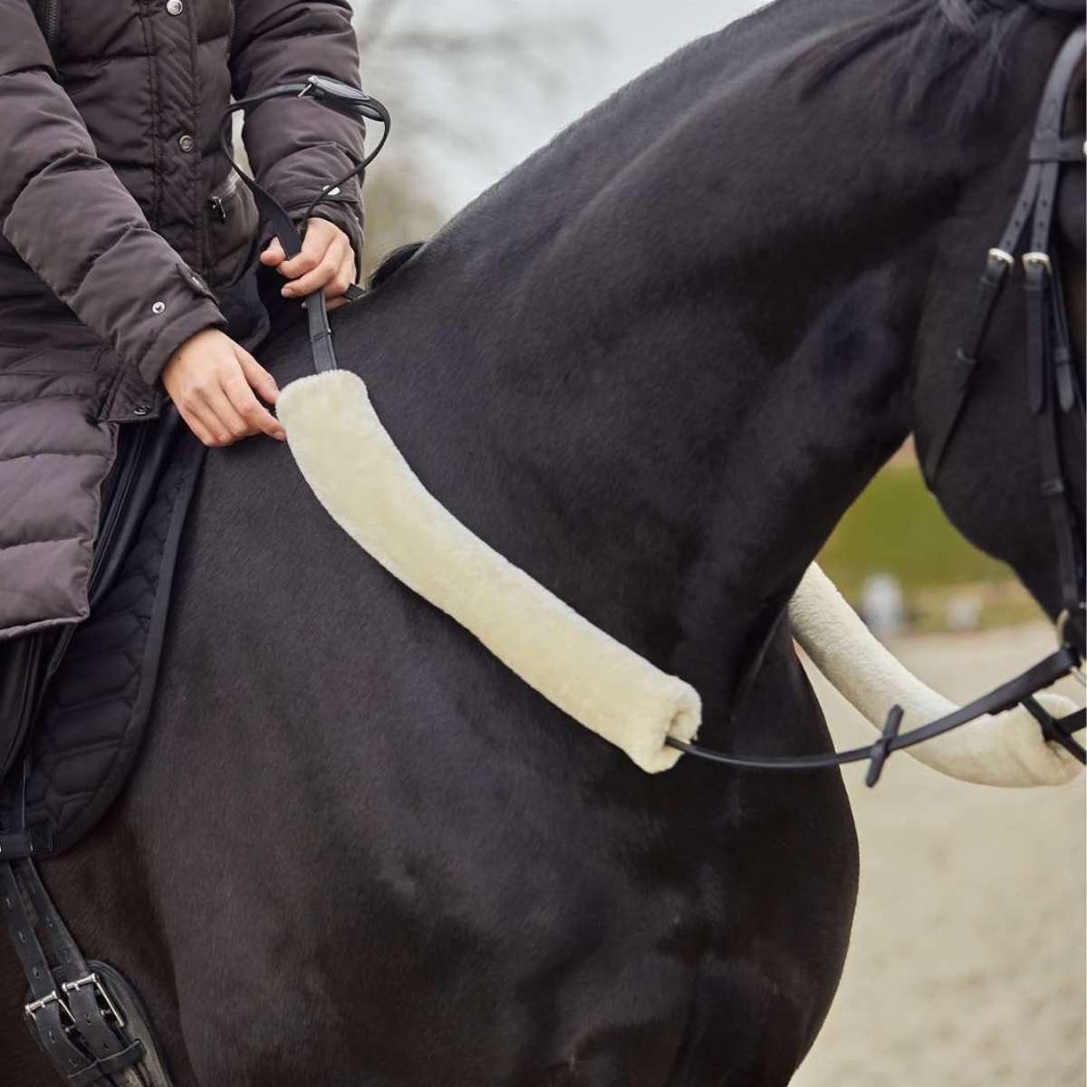 HorseGuard tøjlebeskytter i syntetisk uld 2