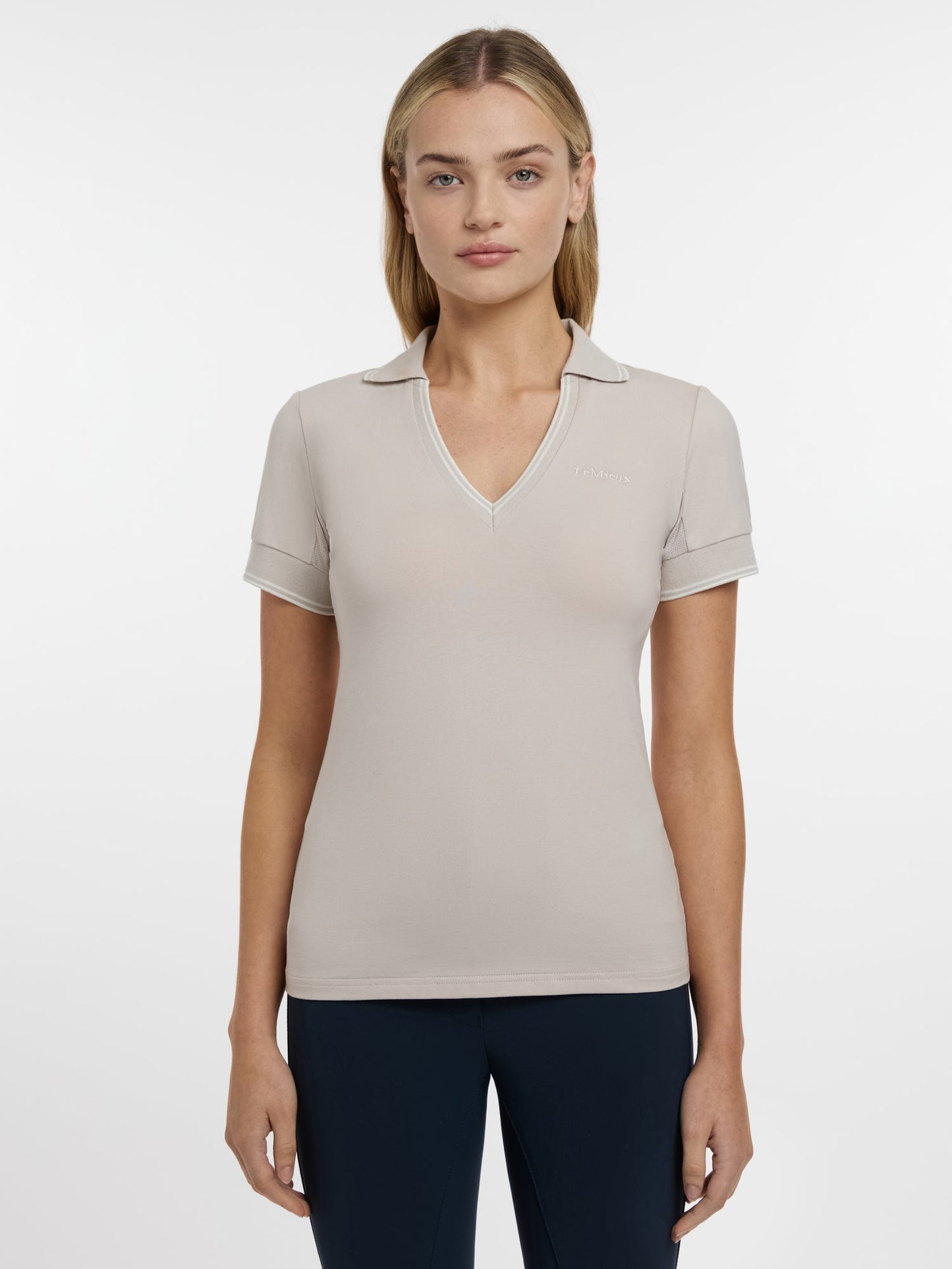 LeMieux Serena Sports Polo - Stone
