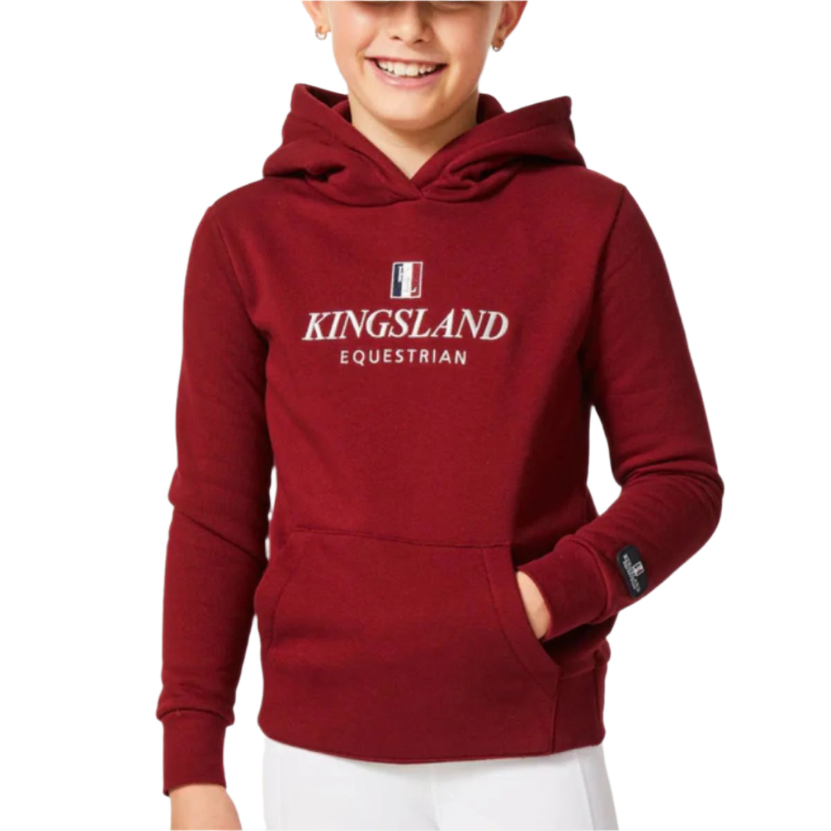 Kingsland Classic Junior Hoodie, burgundy