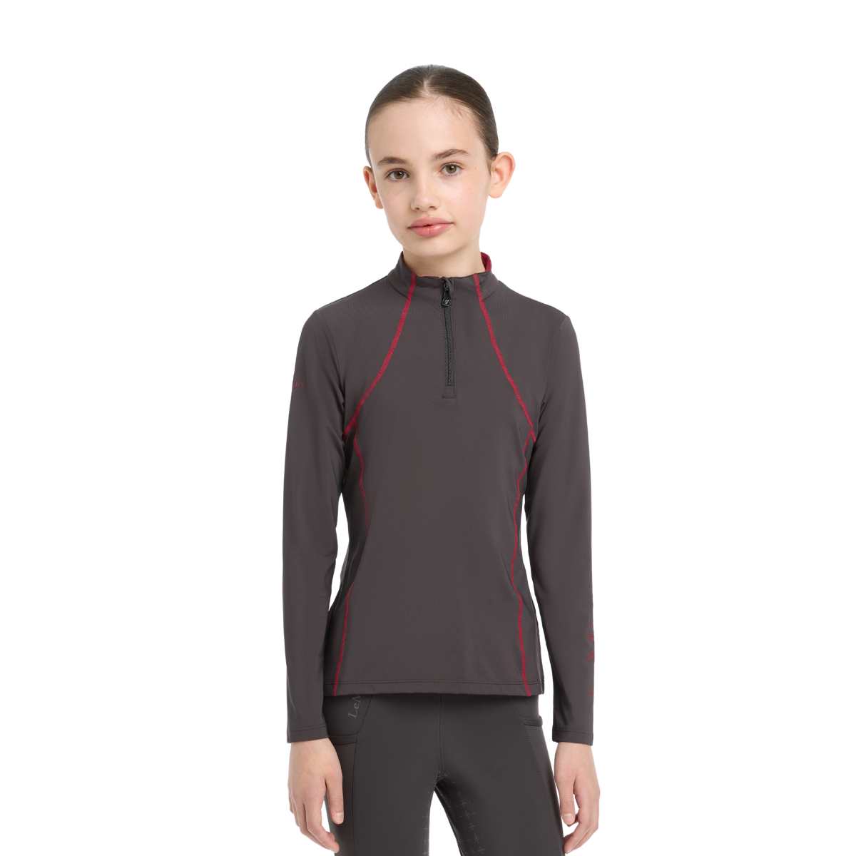 LeMieux Young Rider Base Layer, cinder 4