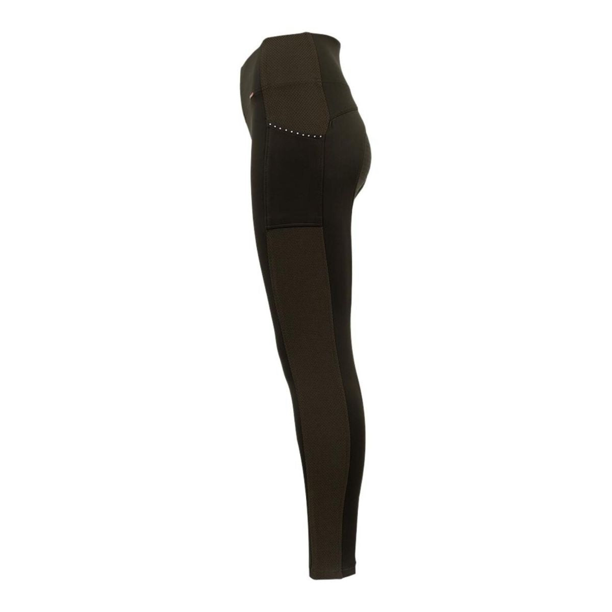 Premiere Bellflower junior silikone ridetights, army grøn