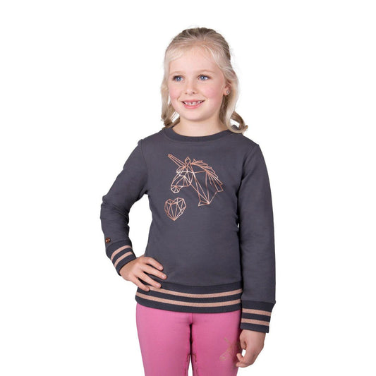 QHP Didy junior sweater, grå